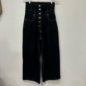 EENK Torset High Waisted Wide Leg Pants Jeans Women’s Size Small